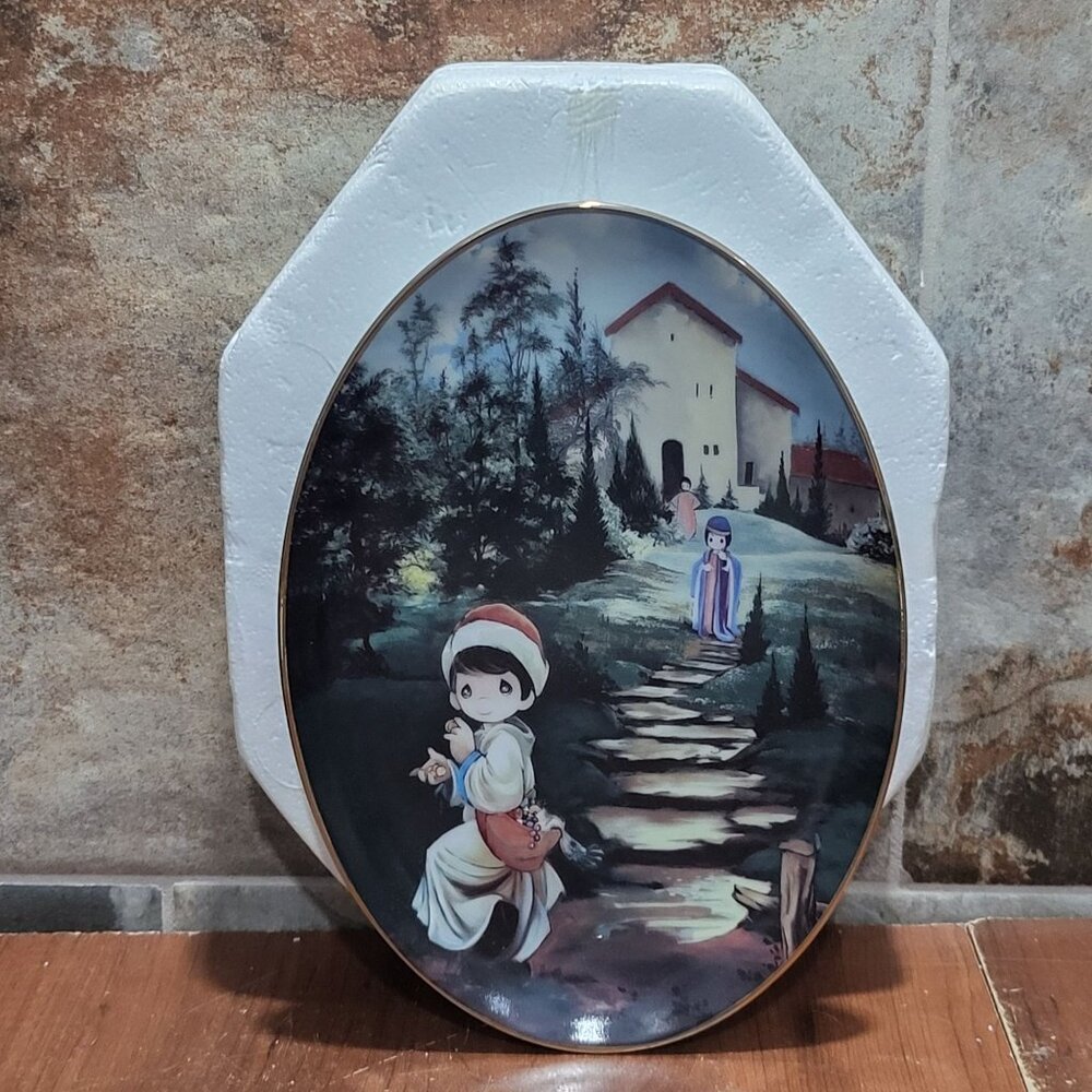 Precious Moments Decorative Mural Oval Plate Hamilton The Prodigal Son 1995